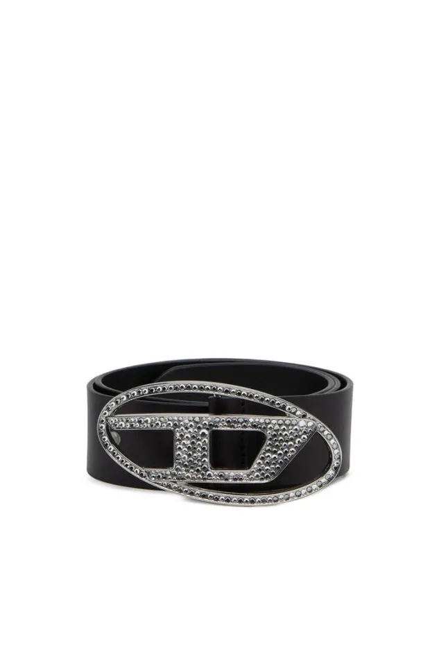 Women B1dr Strass Black Diesel Belts