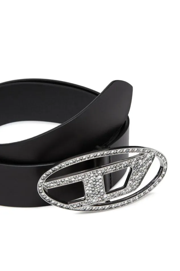 Women B1dr Strass Black Diesel Belts Women B1dr Strass Black Diesel Belts