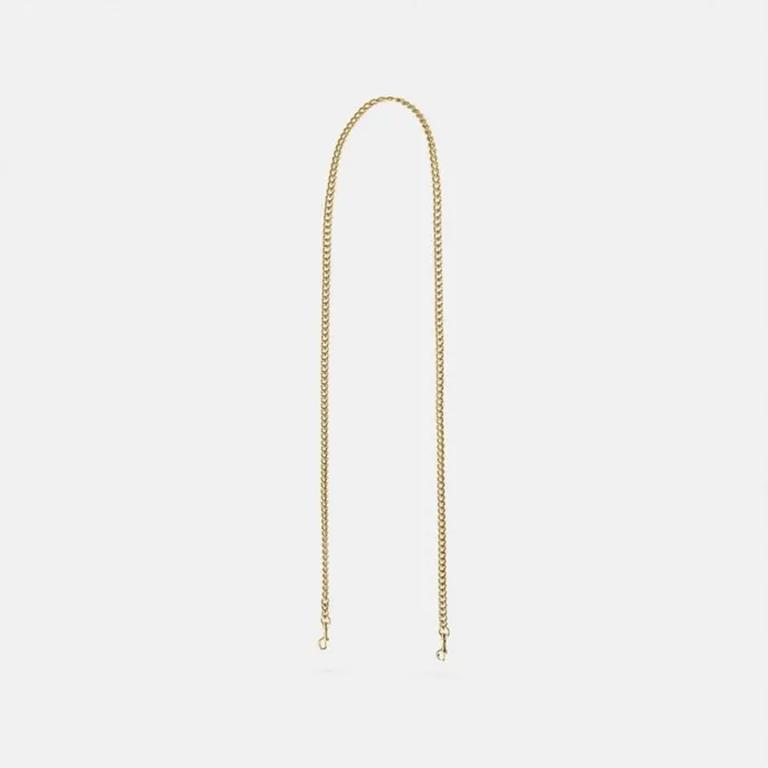 Women Bag Straps and Keychains Coach Dinky Chain Strap Old Brass