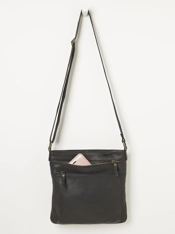 Women Bags and Purses Fat Face Allie Black Crossbody Bag