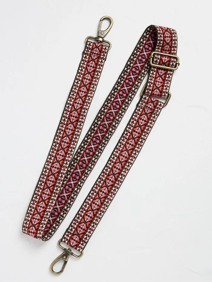 Women Bags and Purses Fat Face Pink Patterned Bag Strap
