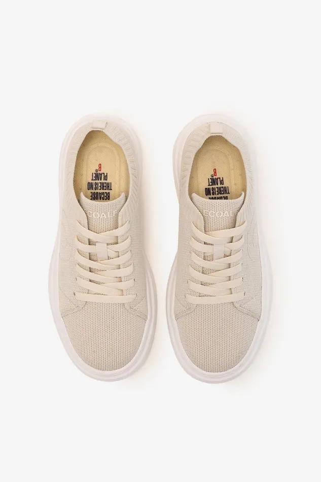 Women Beige Bermudas Trainers Ecoalf Sneakers