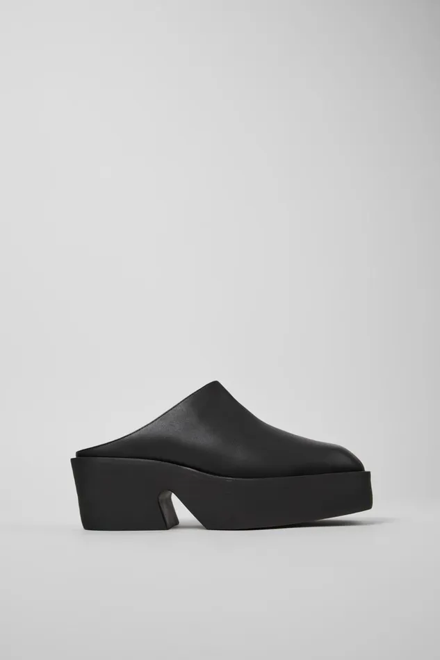 Women Billie Black Leather Clogs Camper Formal Shoes Women Billie Black Leather Clogs Camper Formal Shoes