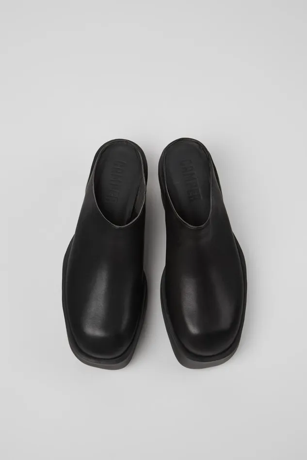 Women Billie Black Leather Clogs Camper Formal Shoes Women Billie Black Leather Clogs Camper Formal Shoes