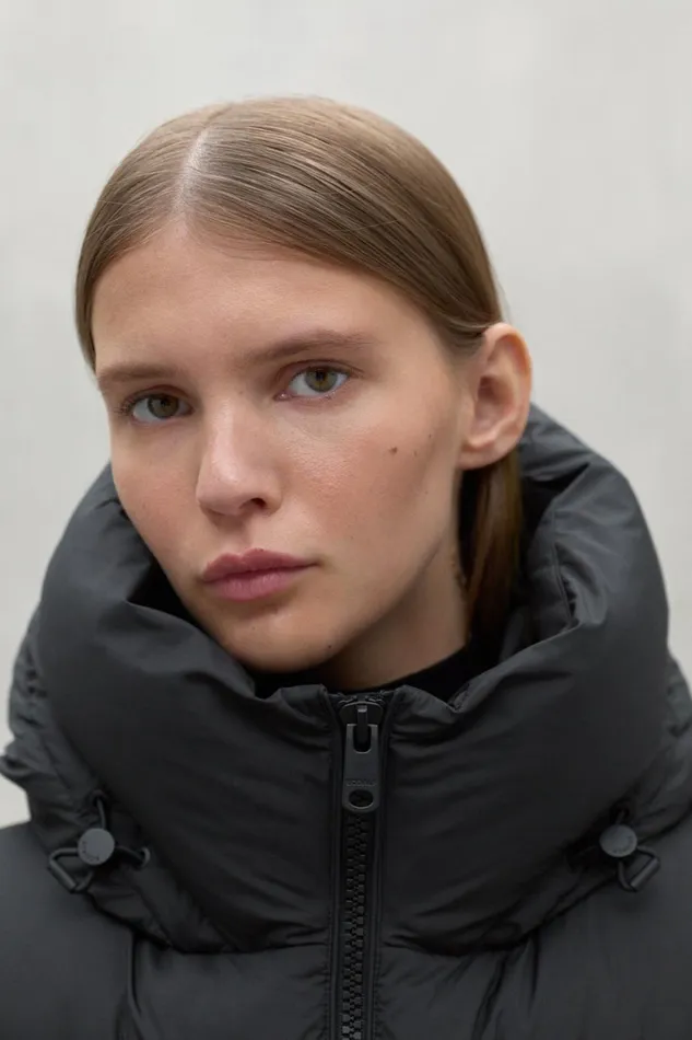 Women Black Manlie Waistcoat Ecoalf Coats And Jackets