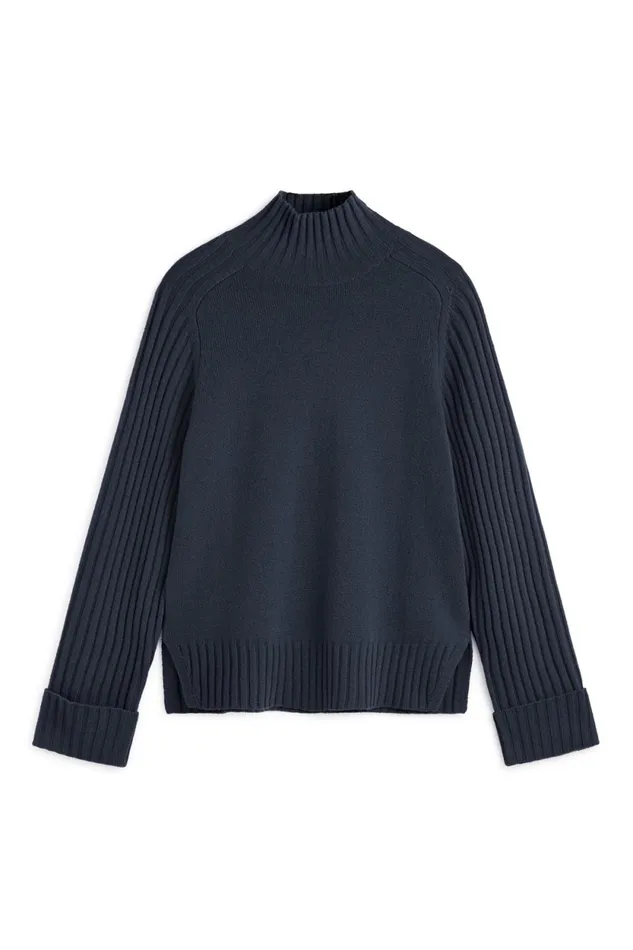 Women Blue Eucalipto Knitted Jumper Ecoalf Knitwear