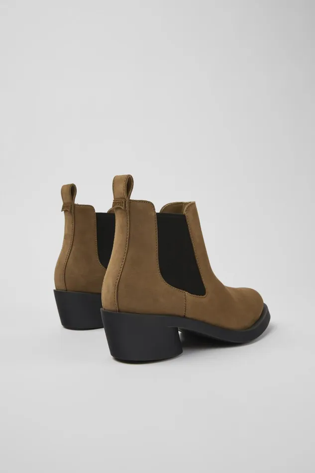 Women Bonnie Brown Nubuck Ankle Boots Camper Ankle Boots Women Bonnie Brown Nubuck Ankle Boots Camper Ankle Boots