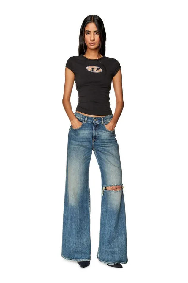 Women Bootcut And Flare Jeans 1978 DAkemi 007m5 Medium Blue Diesel Bootcut And Flare Women Bootcut And Flare Jeans 1978 DAkemi 007m5 Medium Blue Diesel Bootcut And Flare