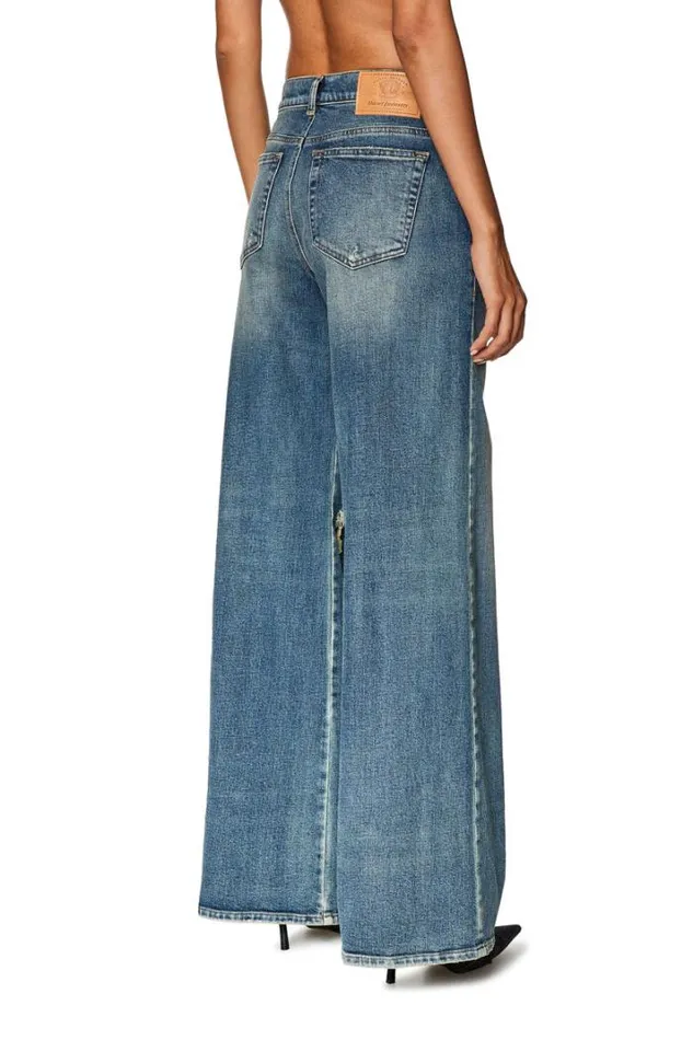 Women Bootcut And Flare Jeans 1978 DAkemi 007m5 Medium Blue Diesel Bootcut And Flare