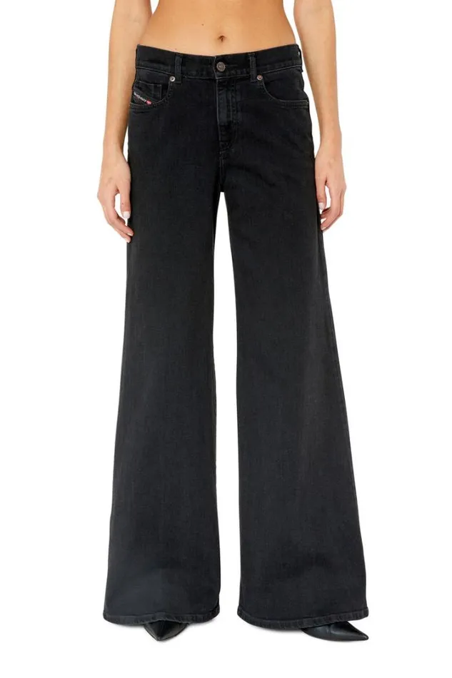 Women Bootcut And Flare Jeans 1978 DAkemi Z9c25 Blackdark Grey Diesel Bootcut And Flare