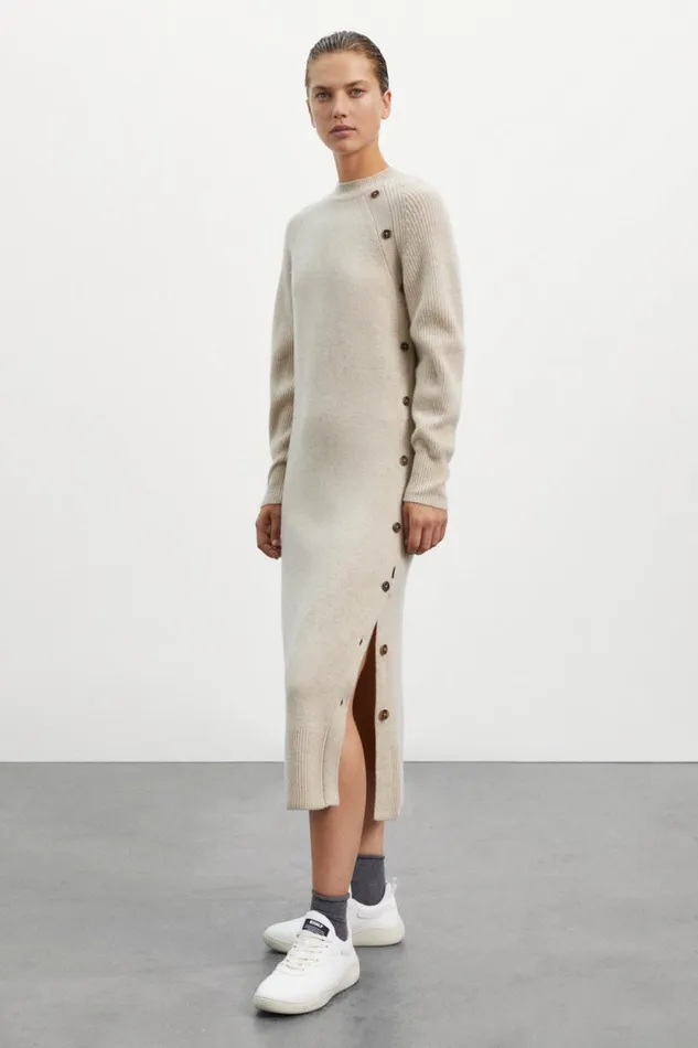 Women Brown Tejo Dress Ecoalf Dresses