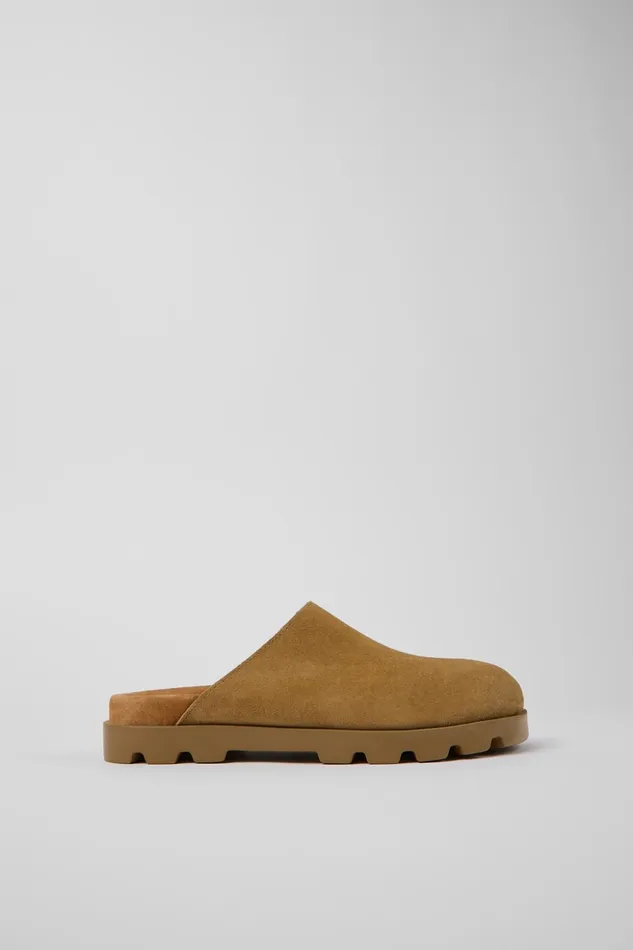 Women Brutus Sandal Brown Nubuck Clog Camper Casual Shoes Women Brutus Sandal Brown Nubuck Clog Camper Casual Shoes