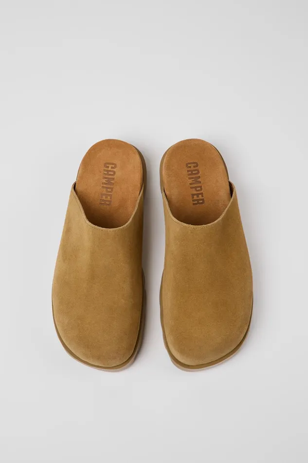 Women Brutus Sandal Brown Nubuck Clog Camper Casual Shoes Women Brutus Sandal Brown Nubuck Clog Camper Casual Shoes