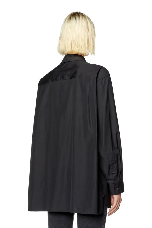 Women CBruceB Black Diesel Shirts Women CBruceB Black Diesel Shirts
