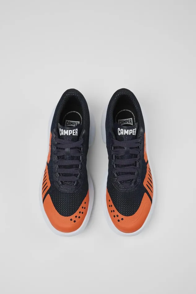 Women Camper X INEOS Britannia Blue And Orange Textile Sneakers Camper Sneakers Women Camper X INEOS Britannia Blue And Orange Textile Sneakers Camper Sneakers