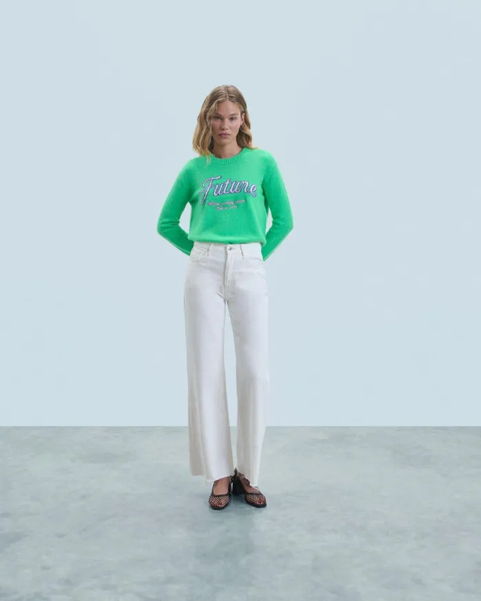 Women Cashmere Sweaters From Future Crewneck Sweater Utopic Green