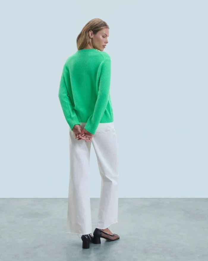 Women Cashmere Sweaters From Future Crewneck Sweater Utopic Green