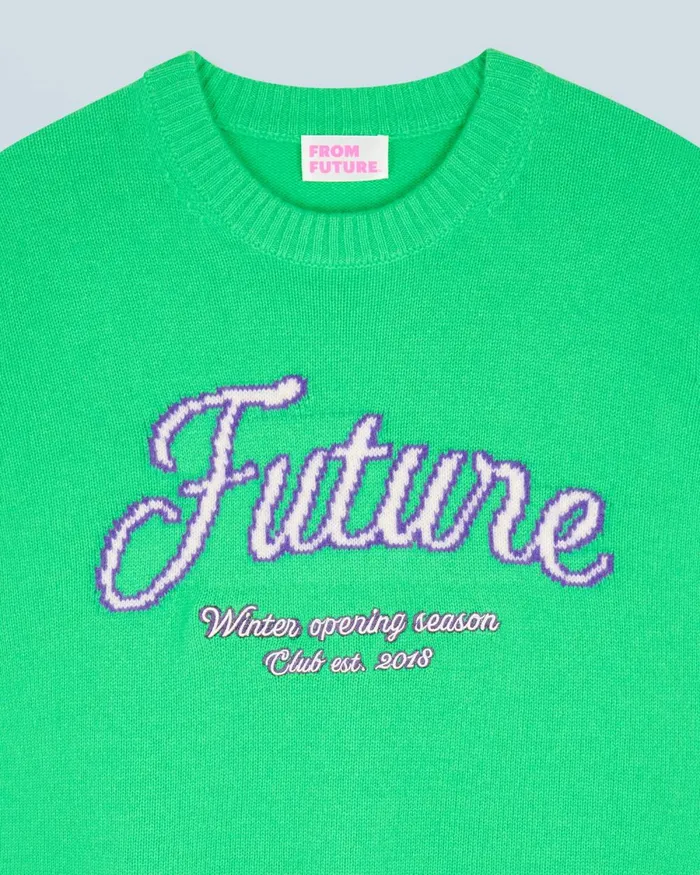 Women Cashmere Sweaters From Future Crewneck Sweater Utopic Green