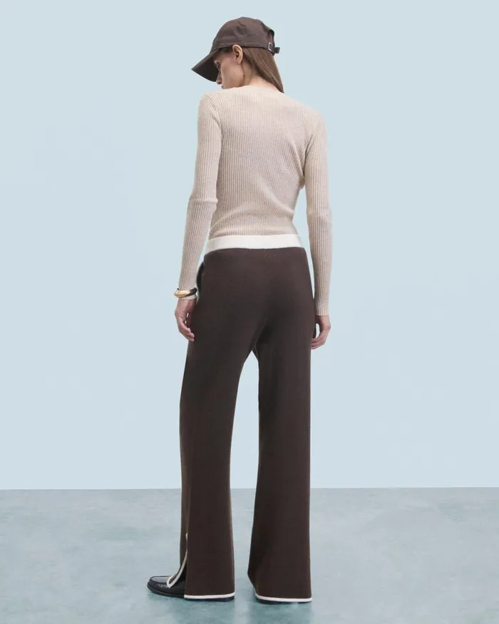 Women Cashmere Sweaters From Future Second Skin Crewneck Sweater Heather Beige
