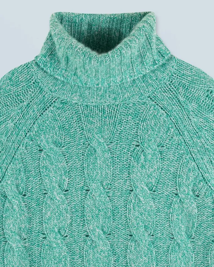 Women Cashmere Sweaters From Future Turtleneck Sweater Green