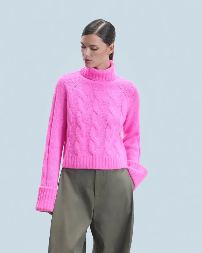 Women Cashmere Sweaters From Future Turtleneck Sweater Green