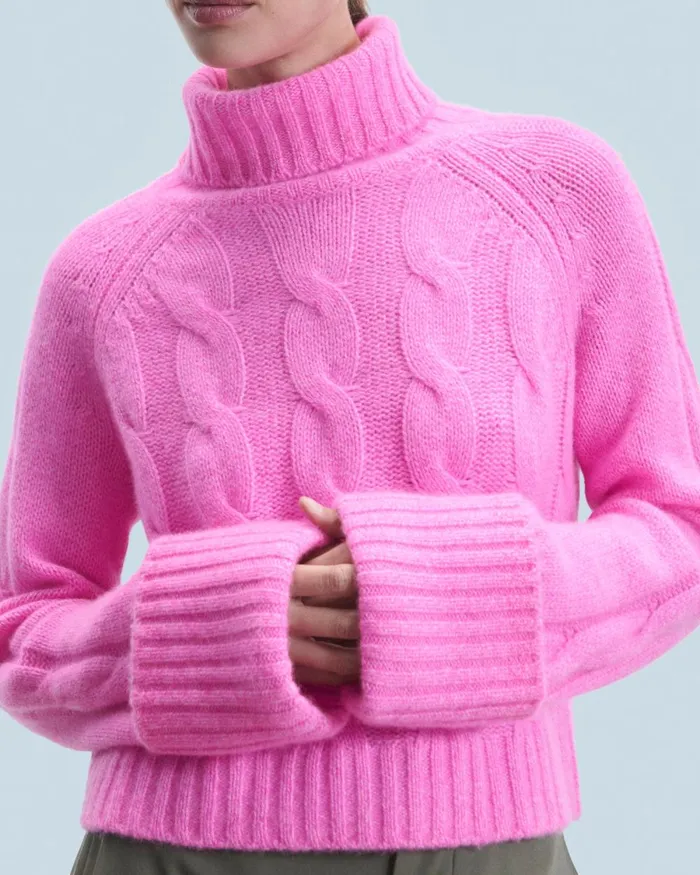 Women Cashmere Sweaters From Future Turtleneck Sweater Green