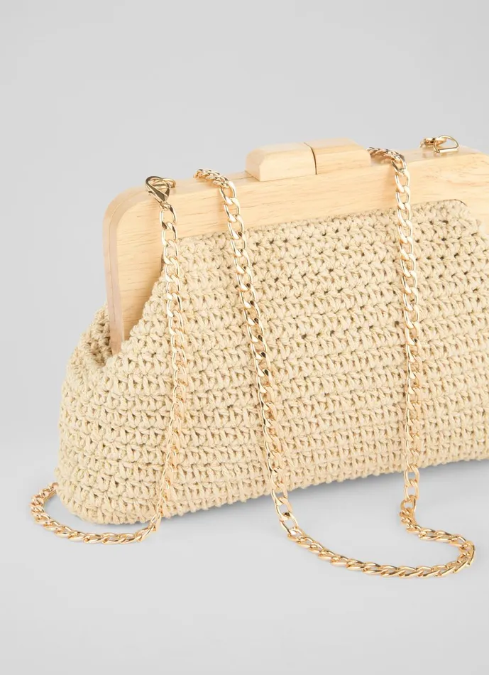 Women Clutch Bags LKBennett Litzy Gold Crochet Clutch Bag Women Clutch Bags LKBennett Litzy Gold Crochet Clutch Bag
