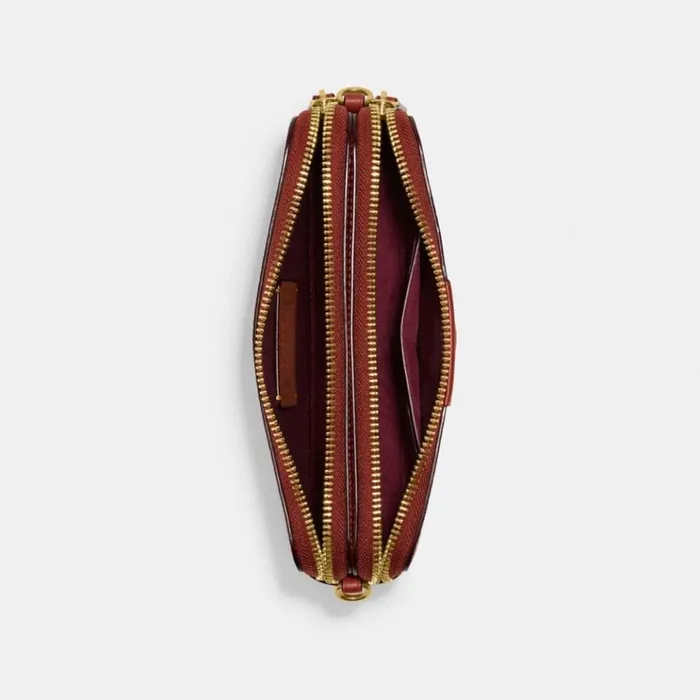 Women Clutches Coach Kira Crossbody In Colorblock Signature Canvas Brasstanrust Women Clutches Coach Kira Crossbody In Colorblock Signature Canvas Brasstanrust