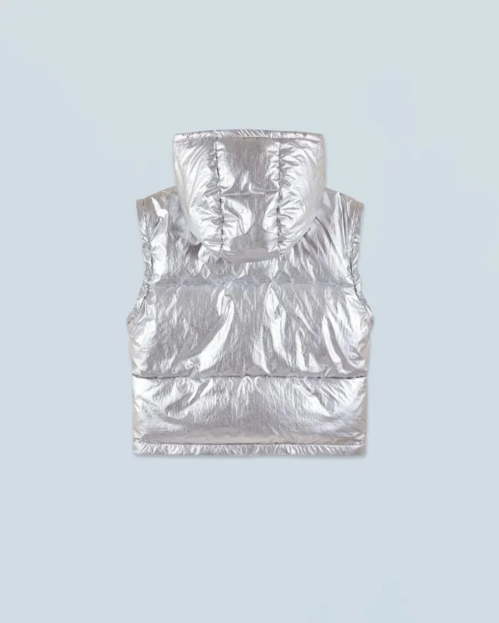 Women Coats and Jackets From Future Outerwear Craquele Down Jacket Silver