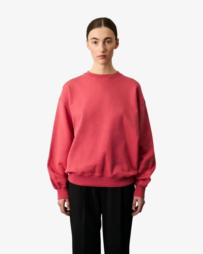 Women Crewneck Sweatshirts Colorful Standard Organic Oversized Crew Burned Yellow