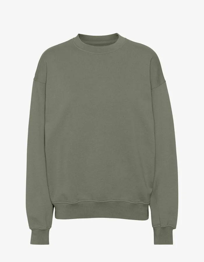 Women Crewneck Sweatshirts Colorful Standard Organic Oversized Crew Dusty Olive