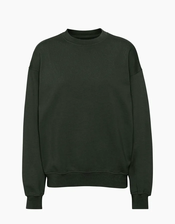 Women Crewneck Sweatshirts Colorful Standard Organic Oversized Crew Hunter Green Women Crewneck Sweatshirts Colorful Standard Organic Oversized Crew Hunter Green