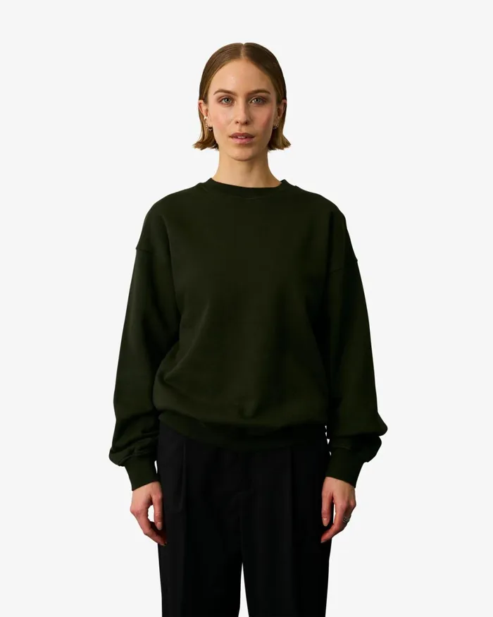 Women Crewneck Sweatshirts Colorful Standard Organic Oversized Crew Hunter Green