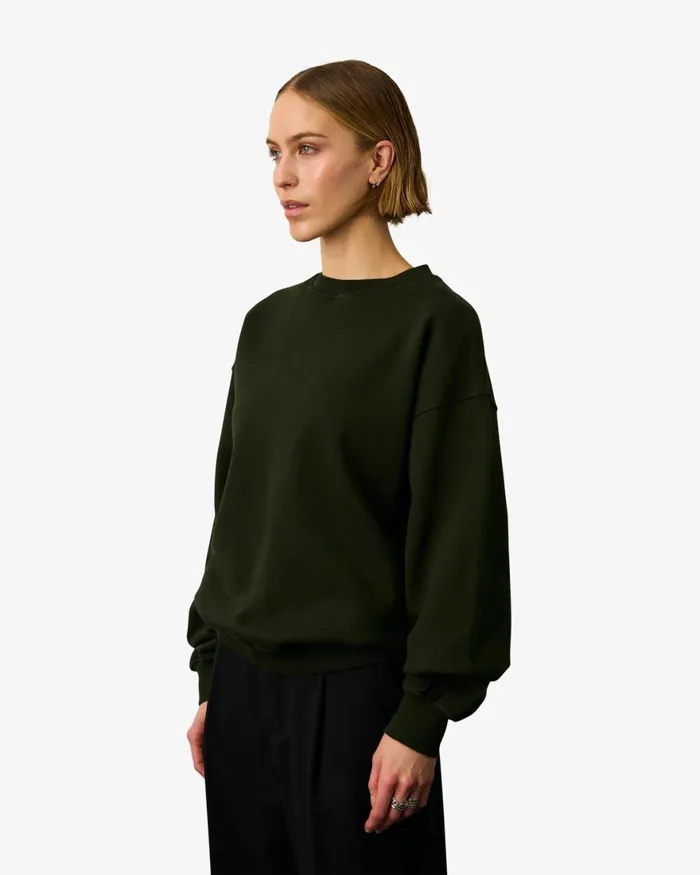 Women Crewneck Sweatshirts Colorful Standard Organic Oversized Crew Hunter Green