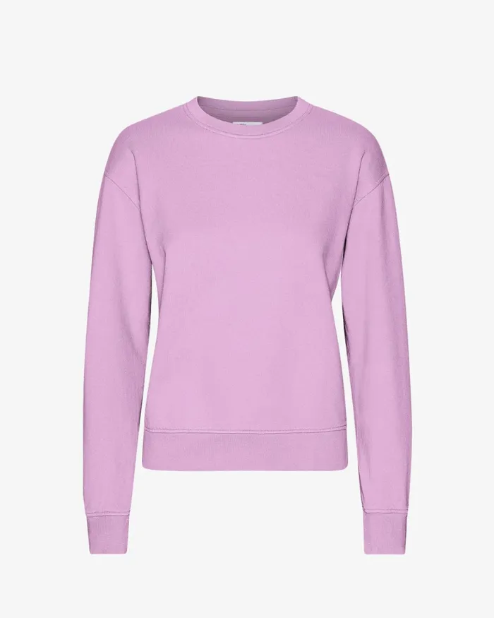 Women Crewneck Sweatshirts Colorful Standard Women Classic Organic Crew Cherry Blossom