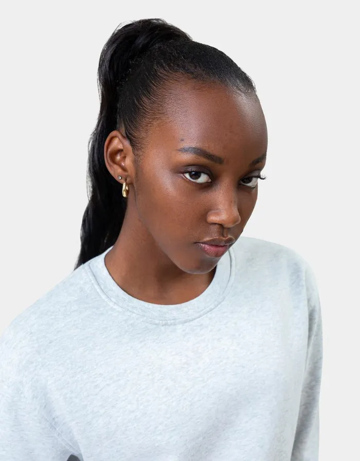 Women Crewneck Sweatshirts Colorful Standard Women Classic Organic Crew Deep Black