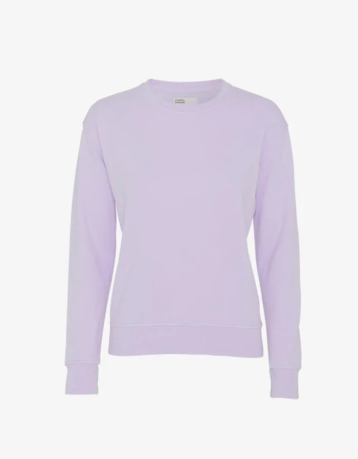 Women Crewneck Sweatshirts Colorful Standard Women Classic Organic Crew Soft Lavender Women Crewneck Sweatshirts Colorful Standard Women Classic Organic Crew Soft Lavender