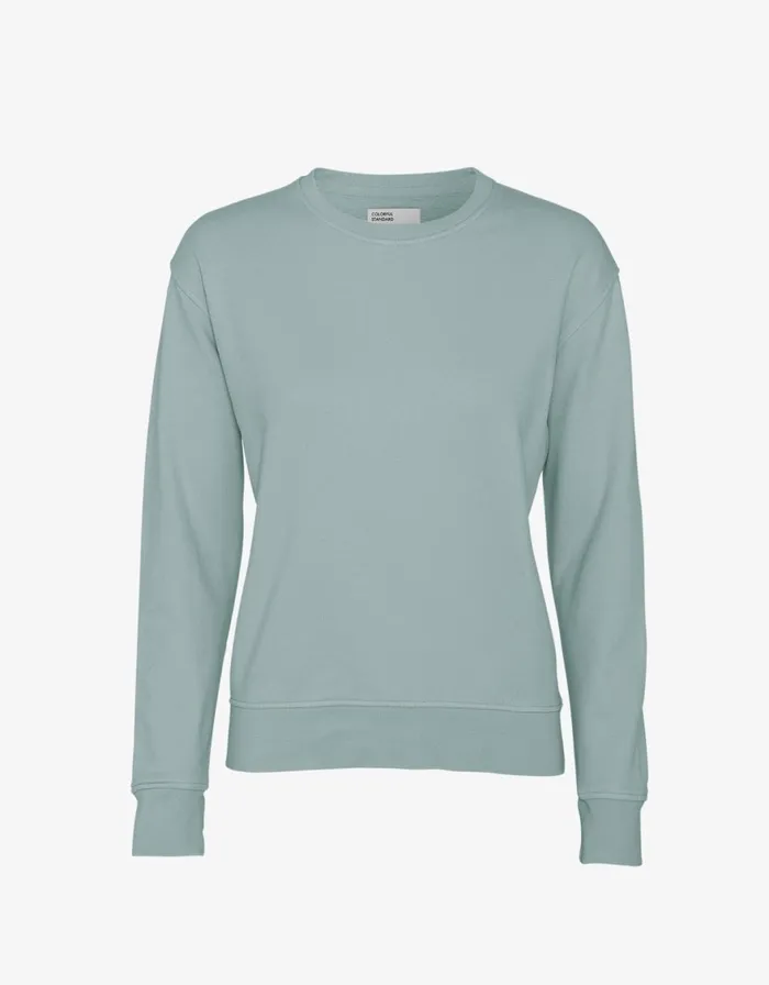 Women Crewneck Sweatshirts Colorful Standard Women Classic Organic Crew Steel Blue Women Crewneck Sweatshirts Colorful Standard Women Classic Organic Crew Steel Blue