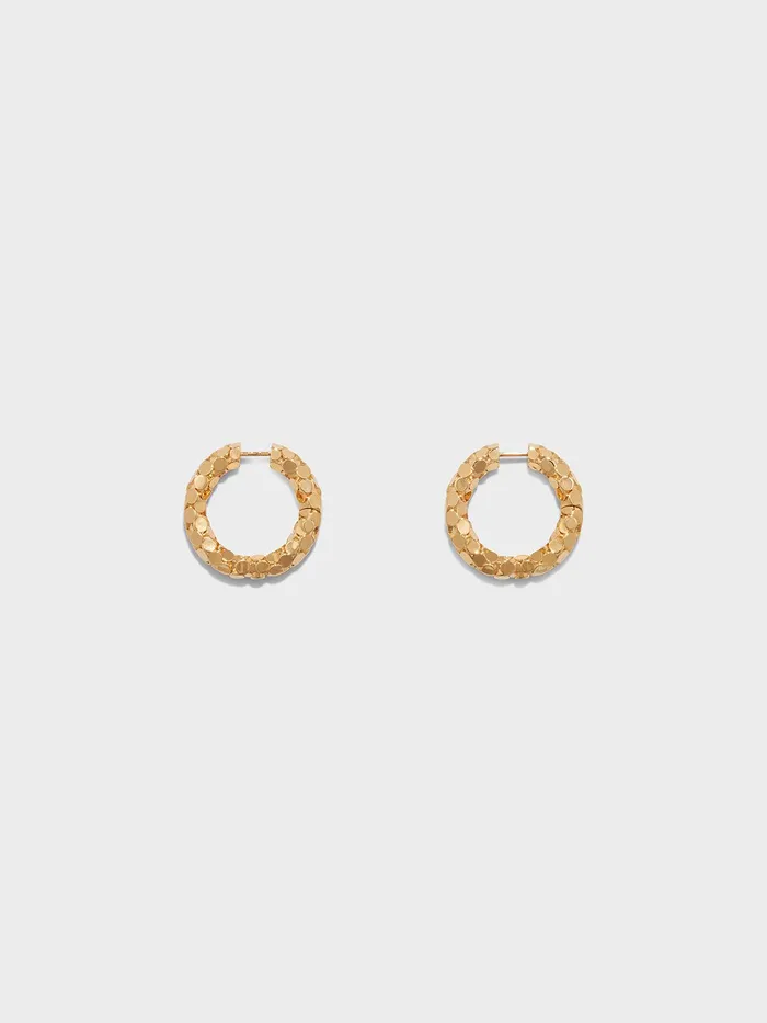 Women Cruz 18kt GoldPlated Hoop Earrings Aeyde Earrings