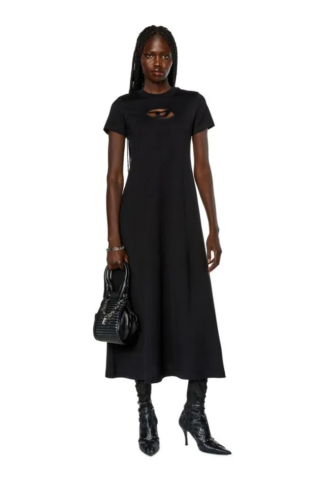 Women DAlinOd Black Diesel Dresses And Jumpsuits