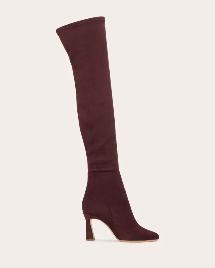 Women Dara Suede OverTheKnee Boots Burgundy Suede Ramy Brook Shoes