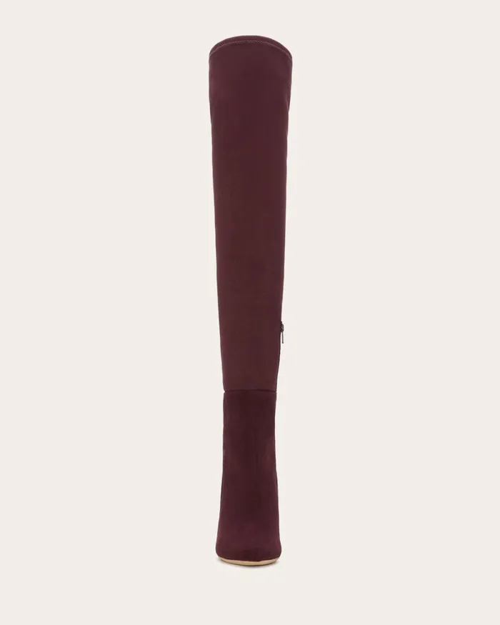 Women Dara Suede OverTheKnee Boots Burgundy Suede Ramy Brook Shoes