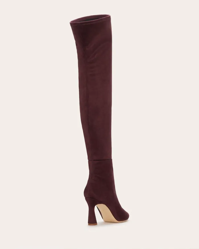 Women Dara Suede OverTheKnee Boots Burgundy Suede Ramy Brook Shoes