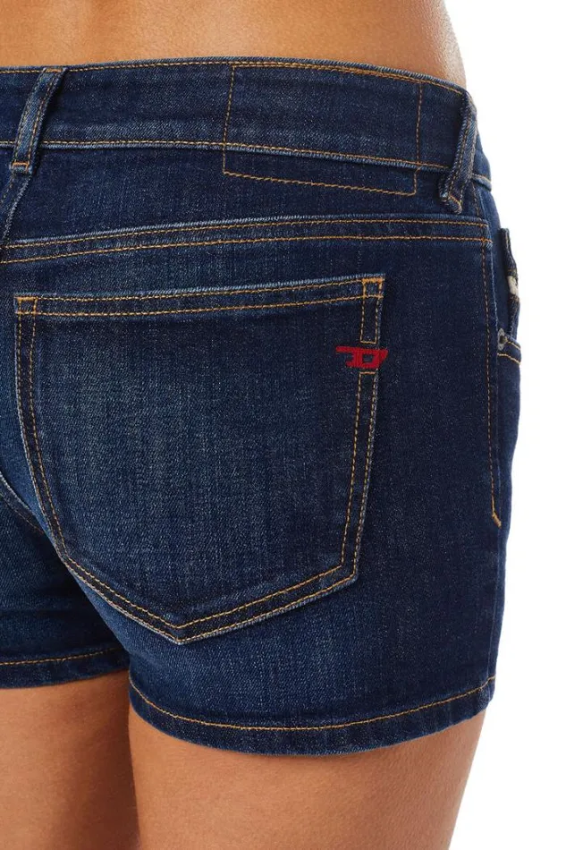 Women DeLyla Short Pants Dark Blue Diesel Trousers And Shorts Women DeLyla Short Pants Dark Blue Diesel Trousers And Shorts