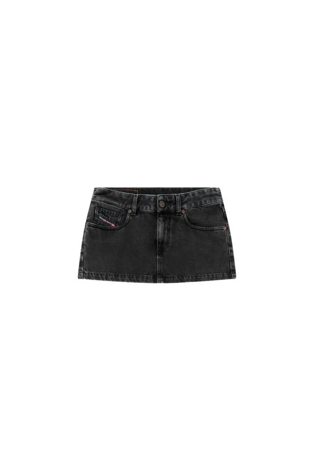 Women DeRon Mini Skirt Blackdark Grey Diesel Skirts Women DeRon Mini Skirt Blackdark Grey Diesel Skirts