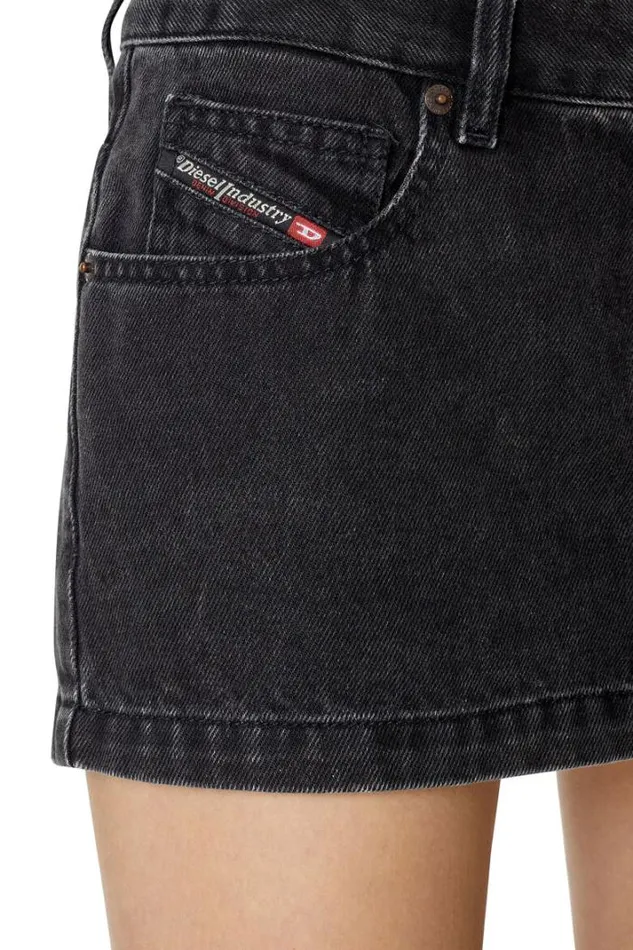 Women DeRon Mini Skirt Blackdark Grey Diesel Skirts Women DeRon Mini Skirt Blackdark Grey Diesel Skirts