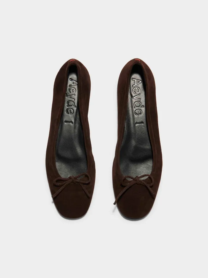 Women Delfina Suede Ballet Flats Aeyde Ballet Flats