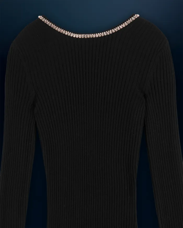 Women Dresses and Jumpsuits From Future Long Sleeves Long Dress Black