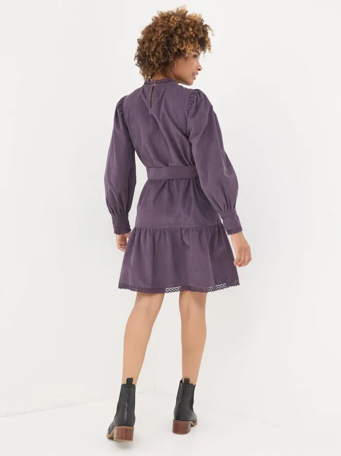 Women Dresses Fat Face Dark Purple Adley Cord 100 Cotton Dress Women Dresses Fat Face Dark Purple Adley Cord 100 Cotton Dress
