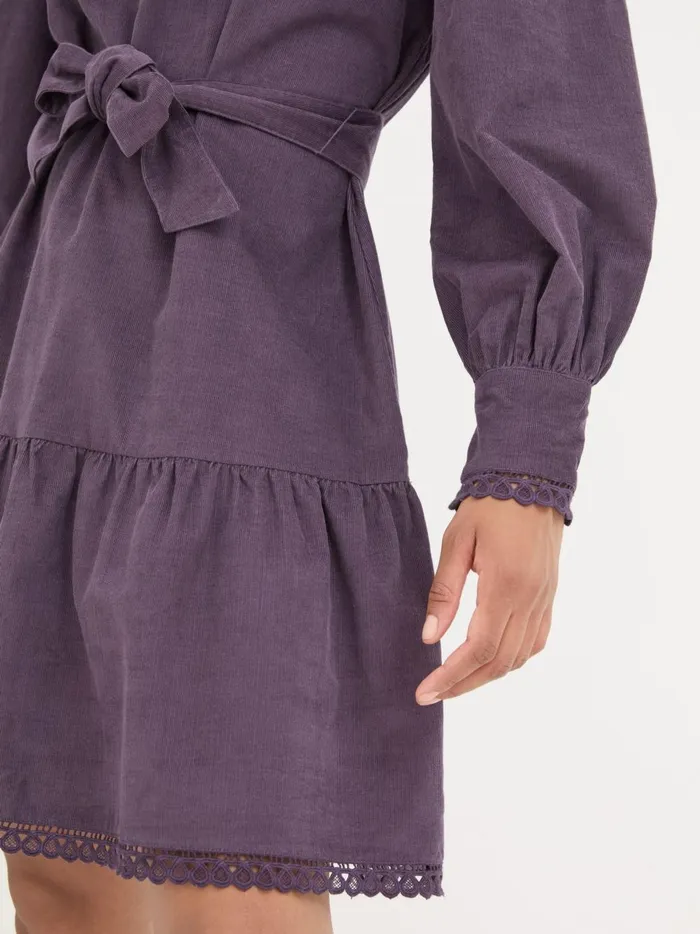 Women Dresses Fat Face Dark Purple Adley Cord 100 Cotton Dress Women Dresses Fat Face Dark Purple Adley Cord 100 Cotton Dress
